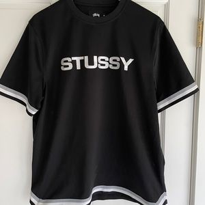 Stussy Skateboarding Black Jersey Style T-Shirt Tee Medium